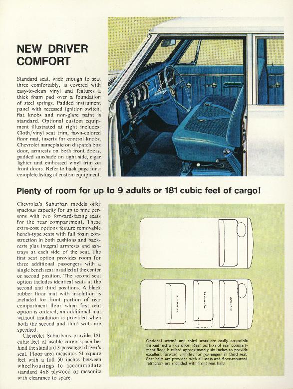 1967 Chevrolet Suburbans and Panels Brochure Page 6